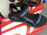 Sandále- modro černé